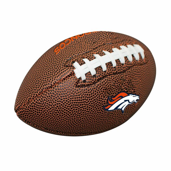 Logo Brands Denver Broncos Mini Size Composite Football 610-93MC-1